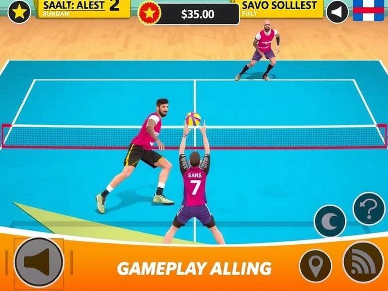 Intense volleyball action in Punjab Volley Glory Punjab Volley Glory Gameplay Screenshot